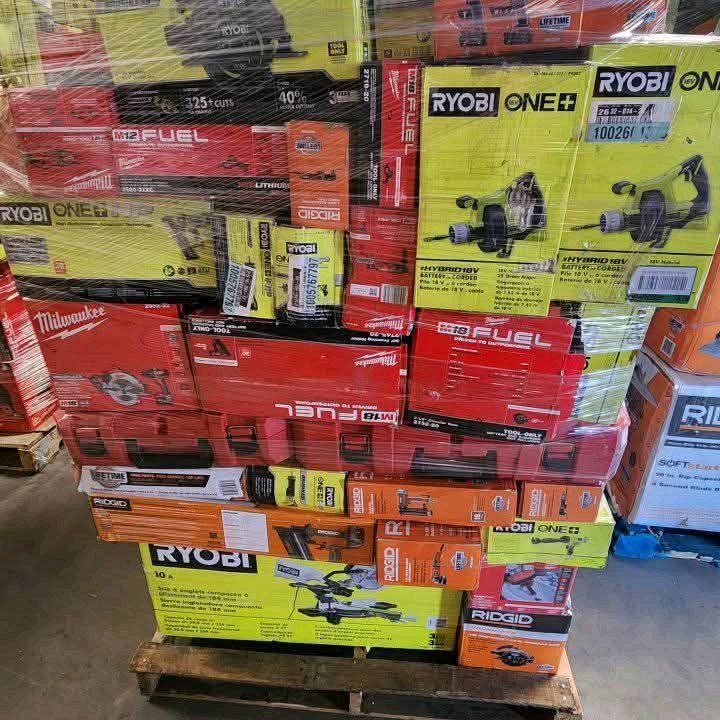 mixed tool pallet liquidation wholesale tools