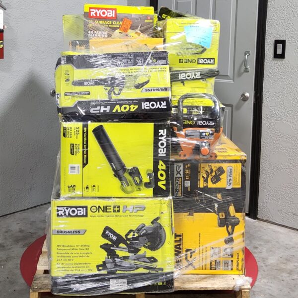 Raw Untested Outdoor Power Equipment Pallets