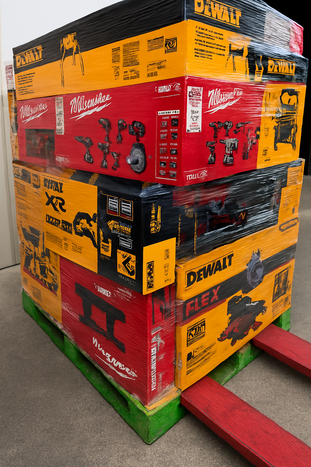 Mixed power tool pallet liquidation